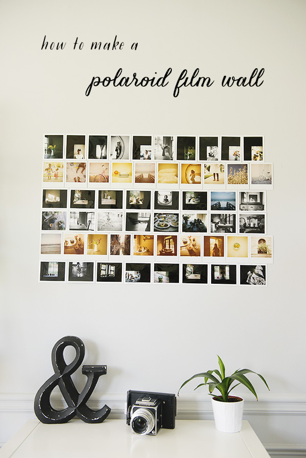 How To Make A Polaroid Film Photo Wall The Sweet Light