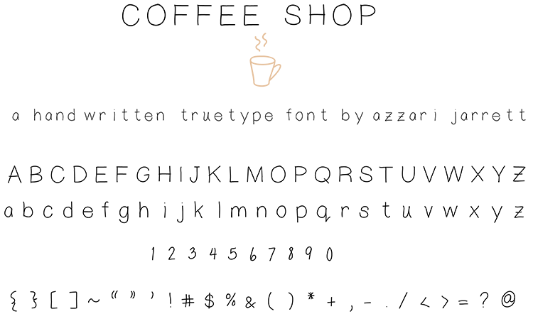CoffeeShop Font