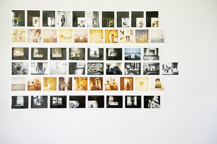 how to make a polaroid film photo wall » the sweet light